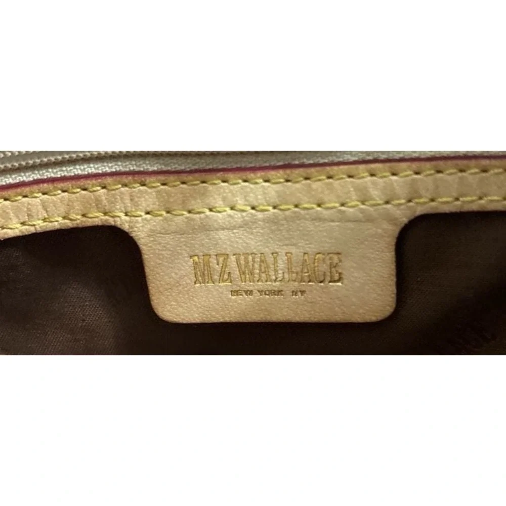 MZ Wallace Metallic Tiger Print Hobo Bag with Gold Hardware